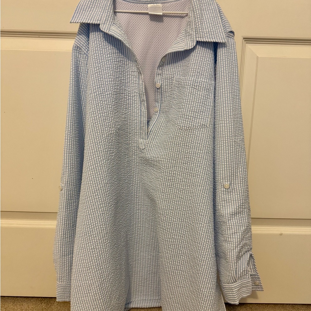 Prodoh Blue Checkered Women’s Swim Coverup
